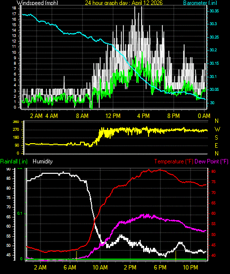 24 Hour Graph for Day 12