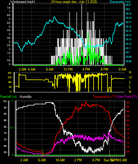 24 Hour Graph for Day 13