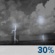 Wednesday Night: A chance of showers and thunderstorms before 2am. Some of the storms could produce heavy rain. Mostly cloudy, with a low around 68. Northwest wind around 1 mph. Chance of precipitation is 30%. New rainfall amounts between 1 and 2 inches possible. Wednesday Night: Chance Showers And Thunderstorms
