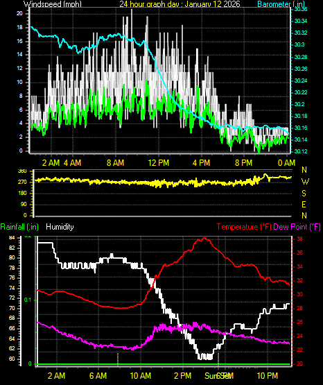 24 Hour Graph for Day 12